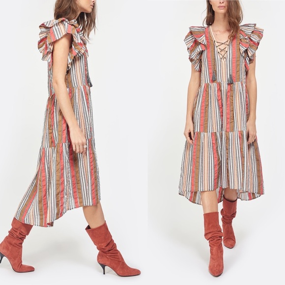 Ulla Johnson Striped Dress - Picture 1 of 15